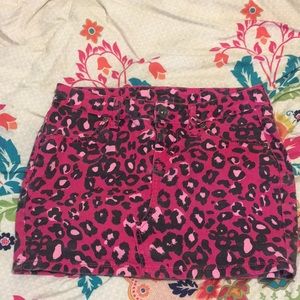 Cheetah mini skirt